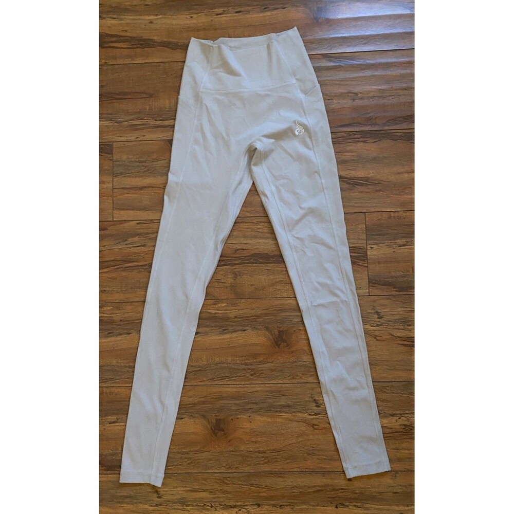 RYDERWEAR Athletic Crop Leggings Womens sz XS Blush Pink High Waist Light Fairy